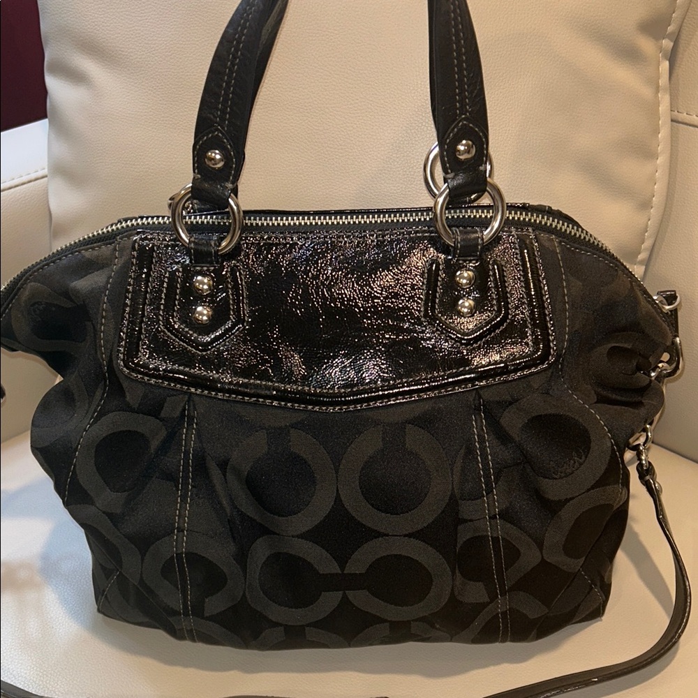 Coach Y2K Madison Olive and Black Signature Satchel - Picture 8 of 15